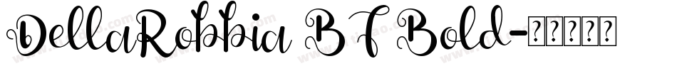 DellaRobbia BT Bold字体转换